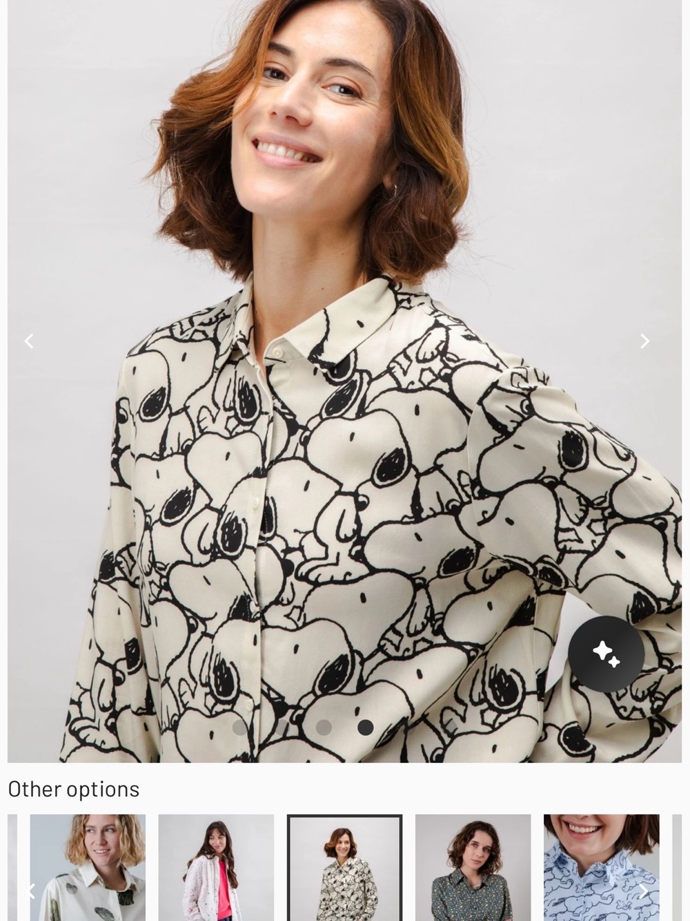 Brava Fabrics PEANUTS B&W BLOUSE - Picture 7 of 7